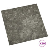 Vidaxl floorboards 20 st self -adhesive 1.86 m² PVC Gray