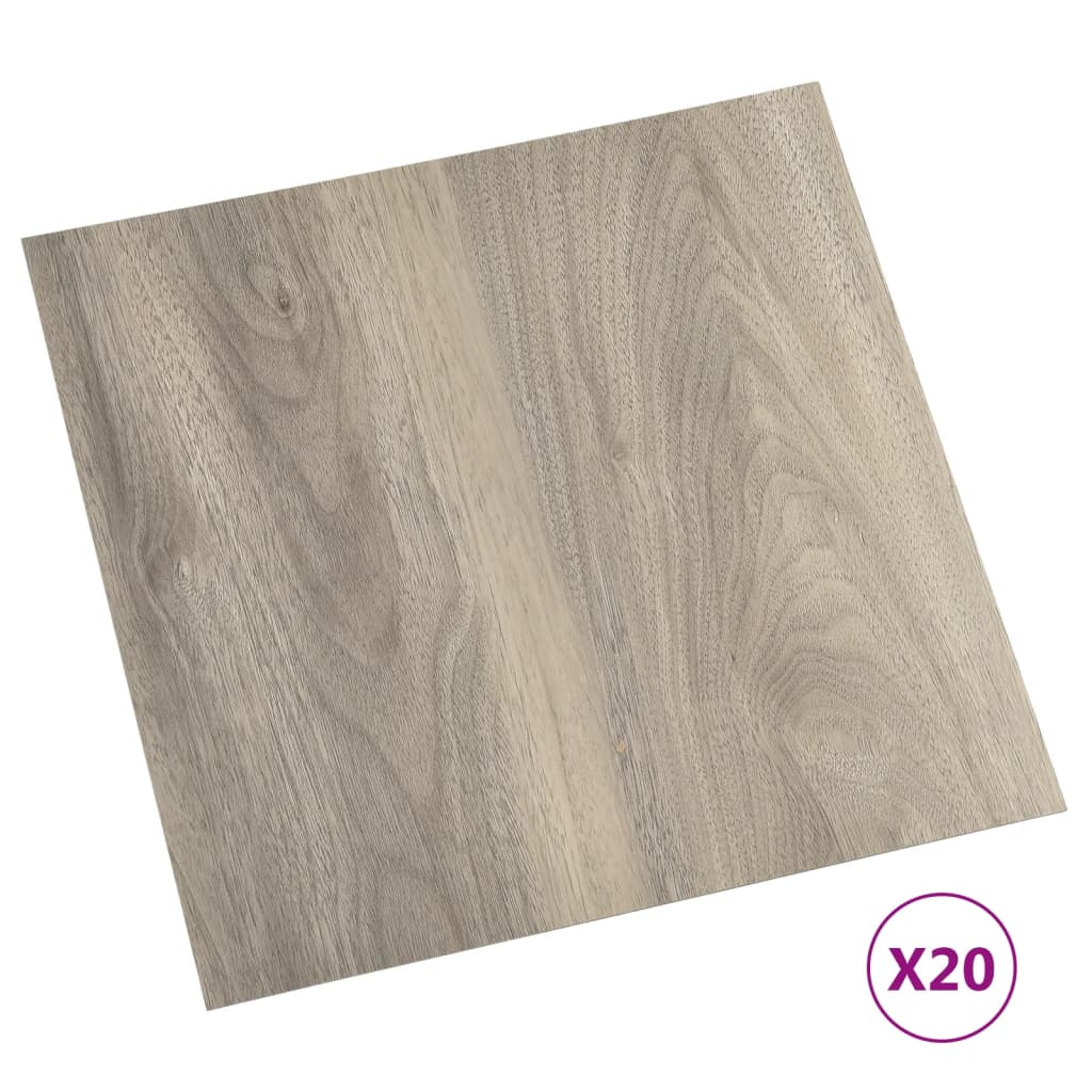 Vidaxl talne plošče 20 St Self Adhesive 1,86 m² PVC TAUPE