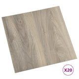 VidaXL floorboards 20 st self -adhesive 1.86 m² PVC Taupe