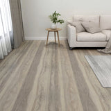 Vidaxl Floorboards 20 St auto-adhésif 1,86 m² PVC Taupe