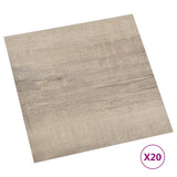 Vidaxl golvbrädor 20 st self -adhesive 1,86 m² pvc taupe