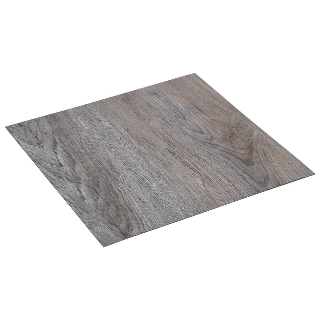 Tablas de piso Vidaxl 20 st autoadhesivo 1.86 m² PVC marrón claro