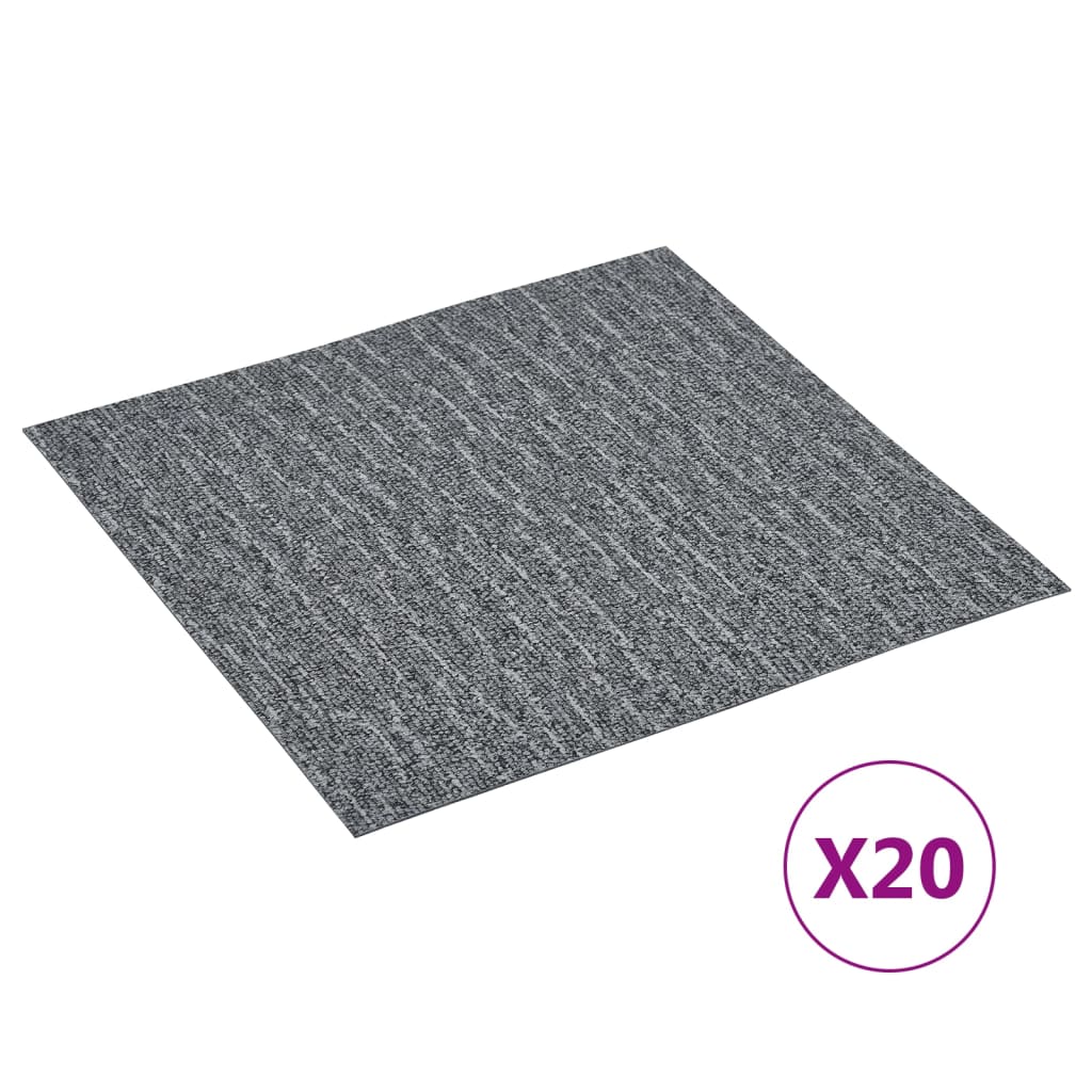 Vidaxl floorboards 20 st self -adhesive 1.86 m² PVC Gray