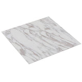 Vidaxx planches de sol 20 pcs autocollantes 1,86 m² PVC motif marbre blanc