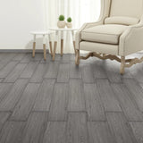 Vidaxl Piso de piso Autoadhesivo 5.21 m² 2 mm PVC Dark Grey