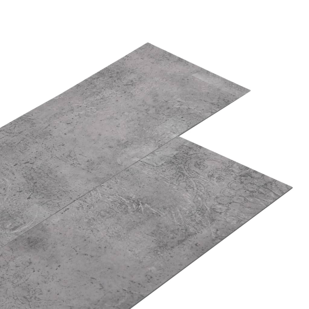 Vidaxl talne plošče samopreživ 5,21 m² 2 mm PVC cement rjava