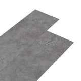 Vidaxl Floorboards auto-adhésif 5,21 m² 2 mm PVC Betongrijs