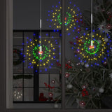 VidaXL 10 st Kerstverlichting vuurwerk 1400 LED's 20 cm meerkleurig