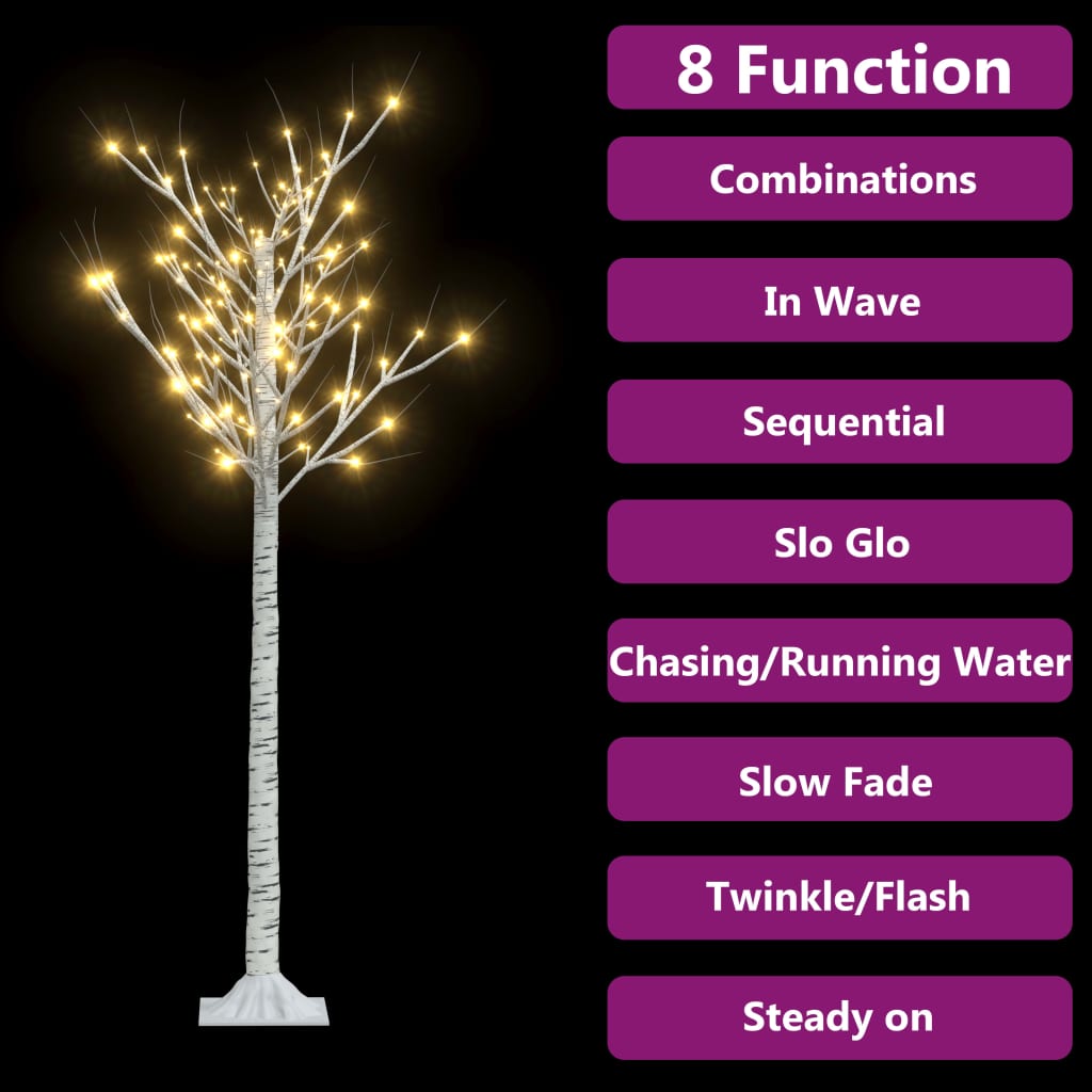 Vidaxl Christmas tree willow with 140 warm -white LEDs inside and outside 1.5 m