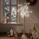 Saule d'arbre de Noël Vidaxl avec 140 LED blancs à l'intérieur et à l'extérieur 1,5 m