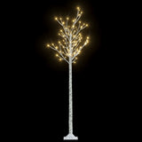 Saule de l'arbre de Noël vidaxl avec 180 LED blancs chauds à l'intérieur et à l'extérieur 1,8 m