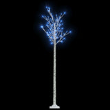 Saule d'arbre de Noël Vidaxl avec 200 LED bleues à l'intérieur et à l'extérieur 2,2 m