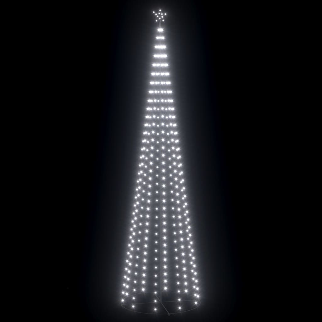 Vidaxl Kegelkerstboom 752 Cold -White LEDs 160x500 cm