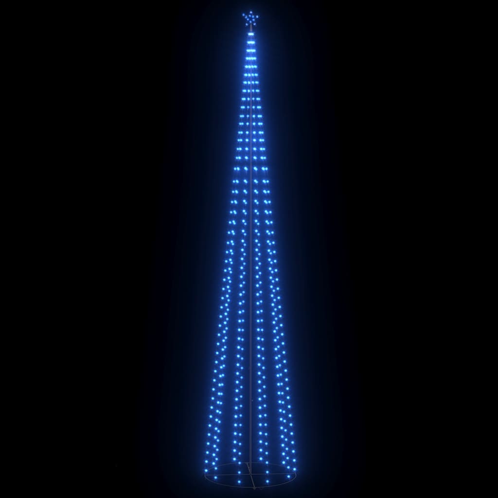 Vidaxl kegelkerstboom 752 LED bleues 160x500 cm
