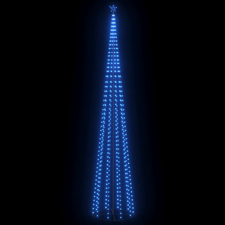 Vidaxl kegelkerstboom 752 LED bleues 160x500 cm