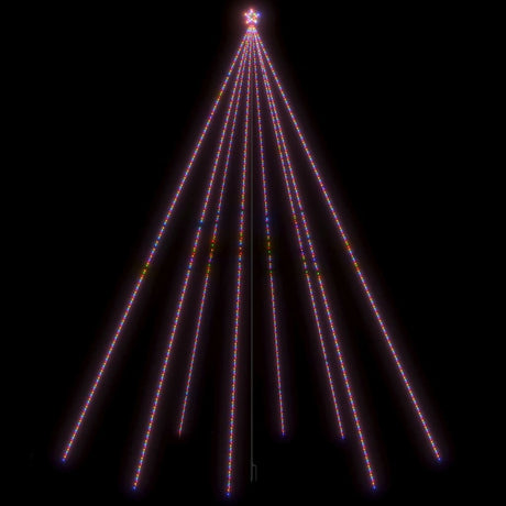 Vidaxl LED Arbre de Noël à l'intérieur de 1300 LED coloré 8 m