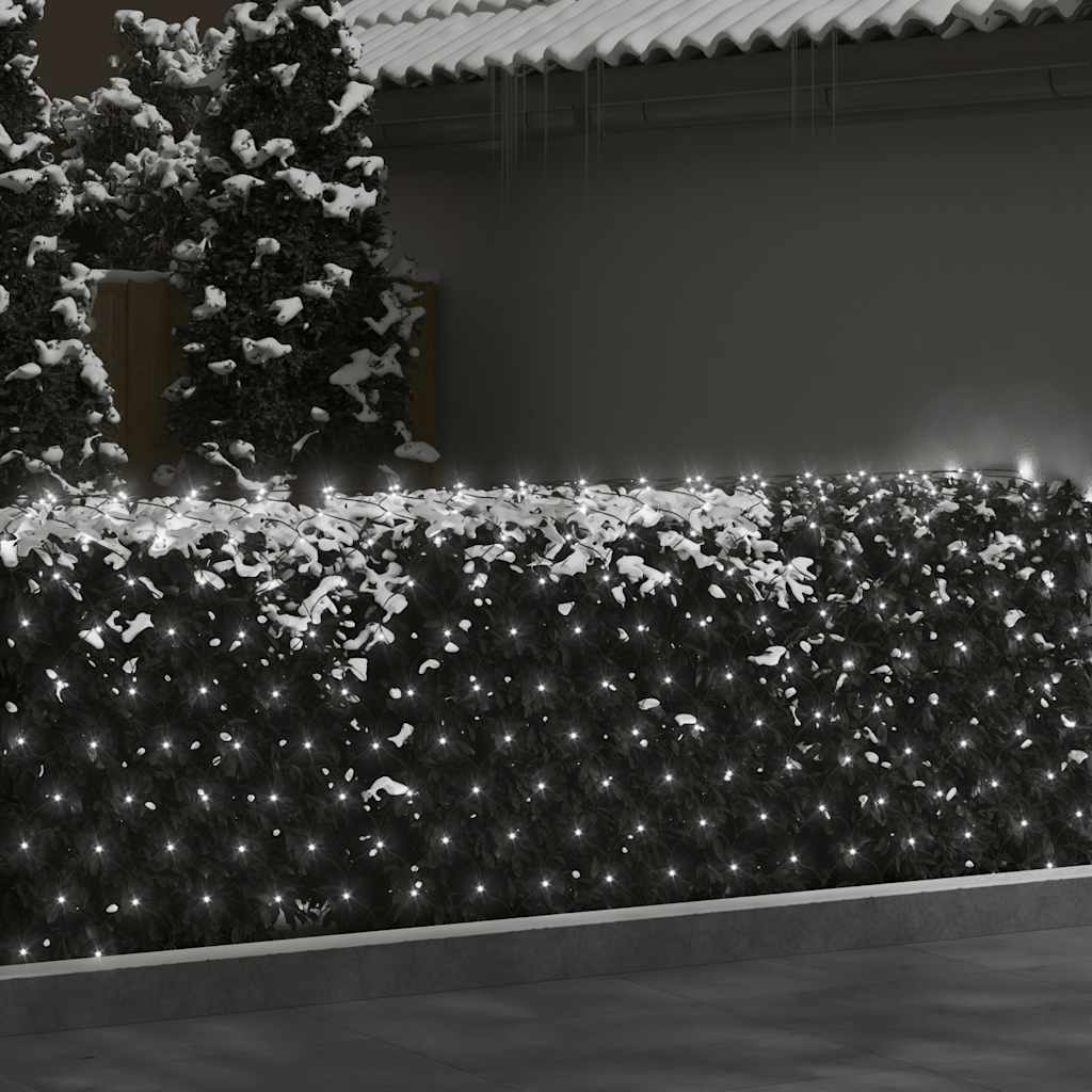 Vidaxl Christmas Network éclairage 204 LED à l'intérieur et à l'extérieur 3x2 m blanc froid blanc