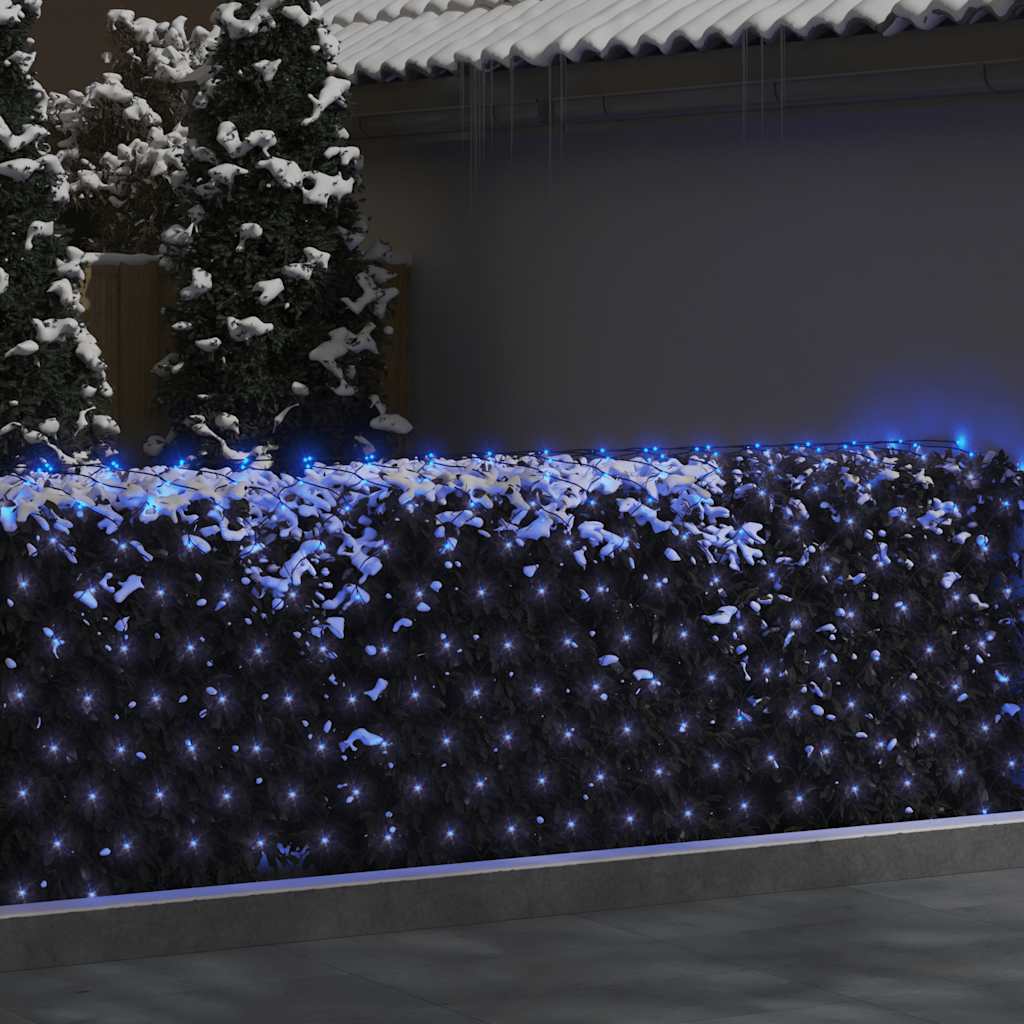 Vidaxx Filet de Noël lumineux 204 LED intérieur et extérieur 3x2 m bleu
