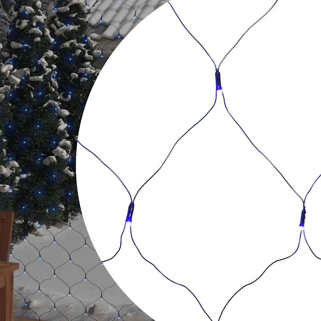 Vidaxl Christmas Network Lighting 306 LEDS à l'intérieur et à l'extérieur 3x3 m bleu