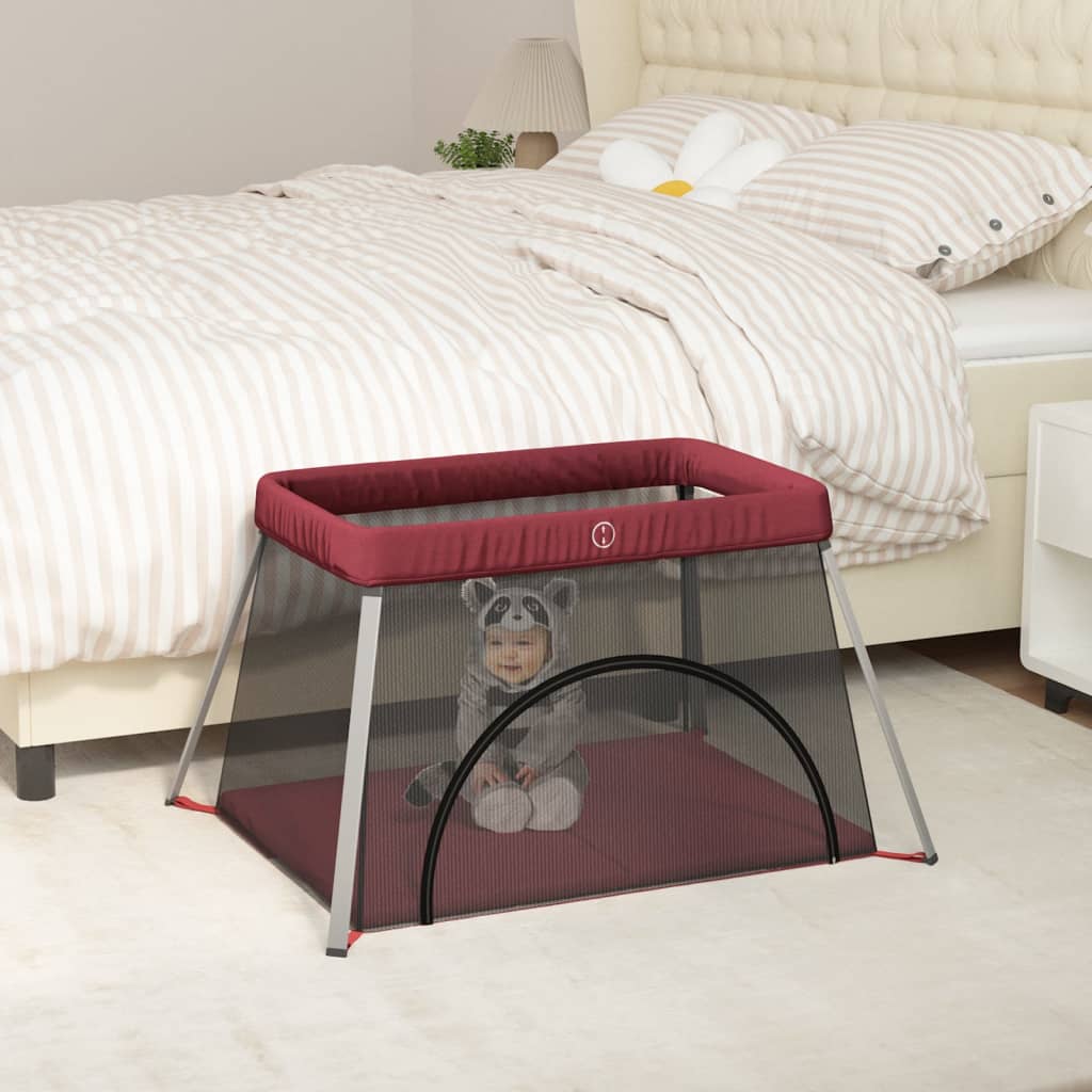 Vidaxl babybox con materasso in rosso