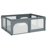 VidaXL boîte bébé avec 2 portes tissu oxford gris clair