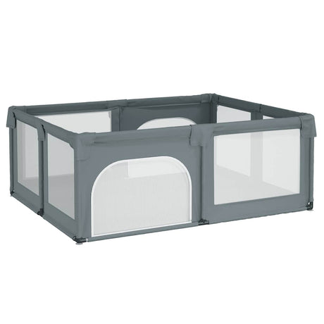 VidaXL boîte bébé avec 2 portes tissu oxford gris clair