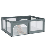 VidaXL boîte bébé avec 2 portes tissu oxford gris clair