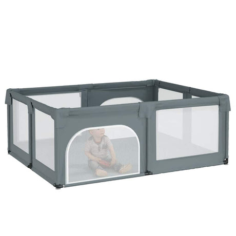 VidaXL boîte bébé avec 2 portes tissu oxford gris clair