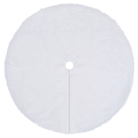 Vidaxl Jupe d'arbre de Noël 90 cm kunstvacht blanc