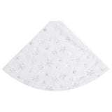 Vidaxl Jupe d'arbre de Noël luxe 90 cm véhicule artificiel blanc