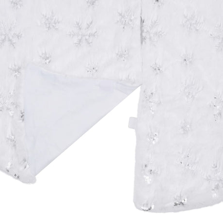 Vidaxx jupe de sapin de Noël de luxe blanc 122 cm imitation fourrure