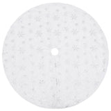 Vidaxx jupe de sapin de Noël de luxe blanc 150 cm imitation fourrure