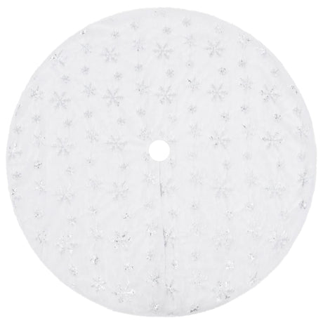 Vidaxx jupe de sapin de Noël de luxe blanc 150 cm imitation fourrure