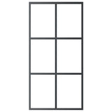 VidaXL sliding door 102x205 cm ESG glass and aluminum black