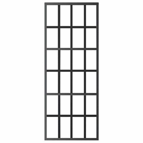 Vidaxl Porte coulissante 76x205 cm Verre ESG et noir en aluminium