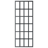 VidaXL sliding door 76x205 cm ESG glass and aluminum black