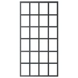 VidaXL sliding door 102x205 cm ESG glass and aluminum black