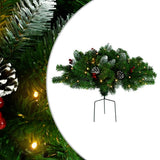 Décoration de Noël Vidaxl avec éclairage de 40 cm en PVC vert