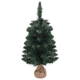 Vidaxl kunstkerstboom avec l'éclairage et le vert PVC standard de 90 cm