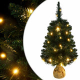 Vidaxl Kunstkerstboom con illuminazione e verde pvc standard da 90 cm