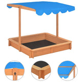 Vidaxl Sandbox med justerbart tak 115x115x115 cm Pinehout