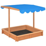 Vidaxl Sandbox con tetto regolabile 115x115x115 cm pinehout