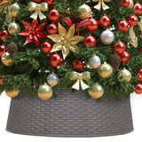 Vidaxl Jupe d'arbre de Noël Ø54x19,5 cm brun