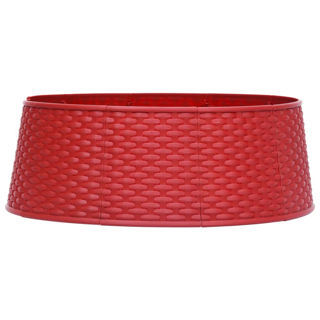 Falda de árbol de Navidad Vidaxl Ø65x19.5 cm rojo