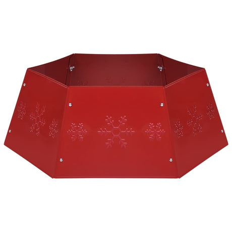 Vidaxl Jupe d'arbre de Noël Ø68x25 cm rouge