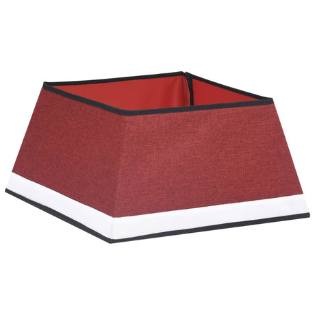 Vidaxl Jupe d'arbre de Noël 48x48x25 cm rouge et blanc