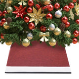 Vidaxl Jupe d'arbre de Noël 48x48x25 cm rouge et blanc