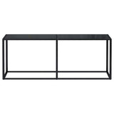 Vidaxl wandtafel 200x35x75,5 cm gehard glas zwart