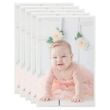 Vidaxl Photo Frames 5 PCS pour le tableau 13x18cm mdf argent coloré