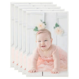 Vidaxl Photo Frames 5 PCS pour le tableau 13x18cm mdf argent coloré